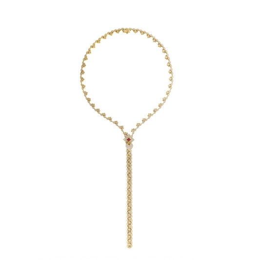 Venetian Princess Gold Zipper Necklace