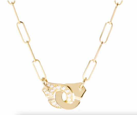 Menottes R10 Necklace with Diamonds
