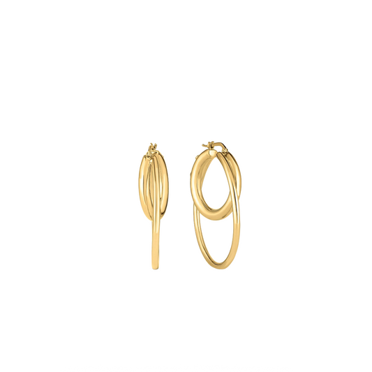 Gold Double Hoop Earrings