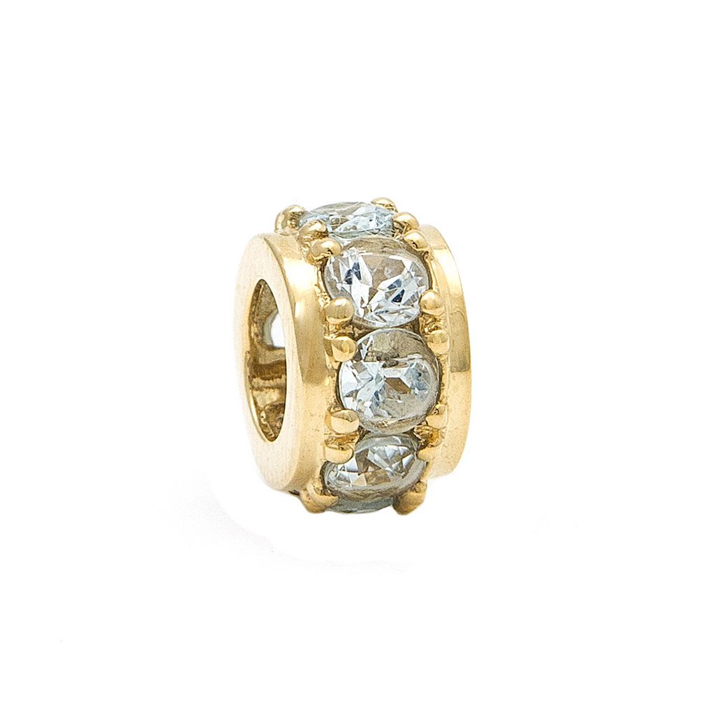 Mother's Rondelles Collection Aquamarine Rondelle