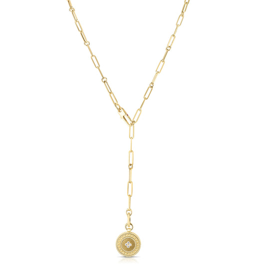 Venetian Princess Small Diamond Medallion Necklace