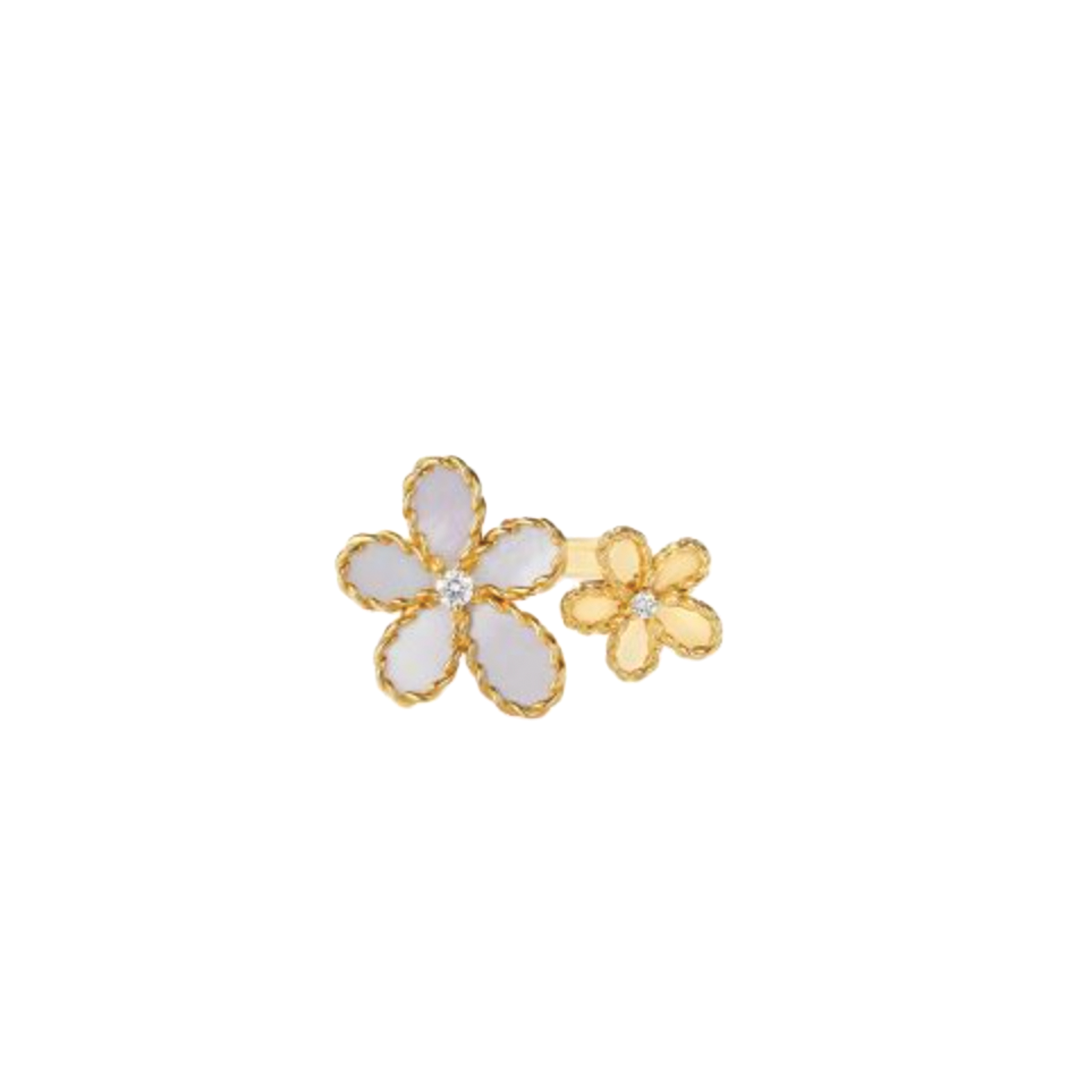 Jasmine Diamond and Pearl Ring