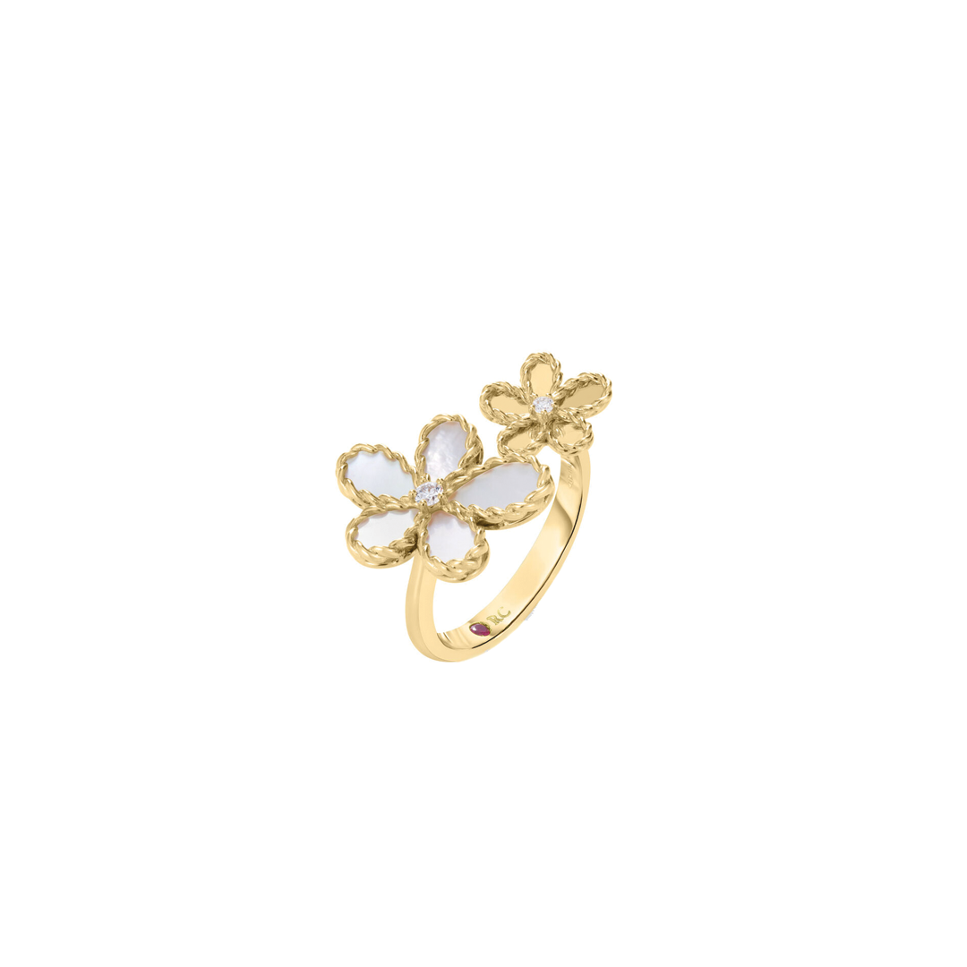 Jasmine Diamond and Pearl Ring