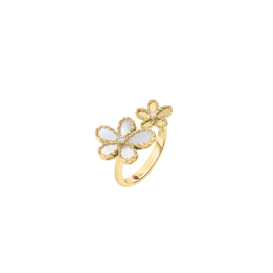 Jasmine Diamond and Pearl Ring