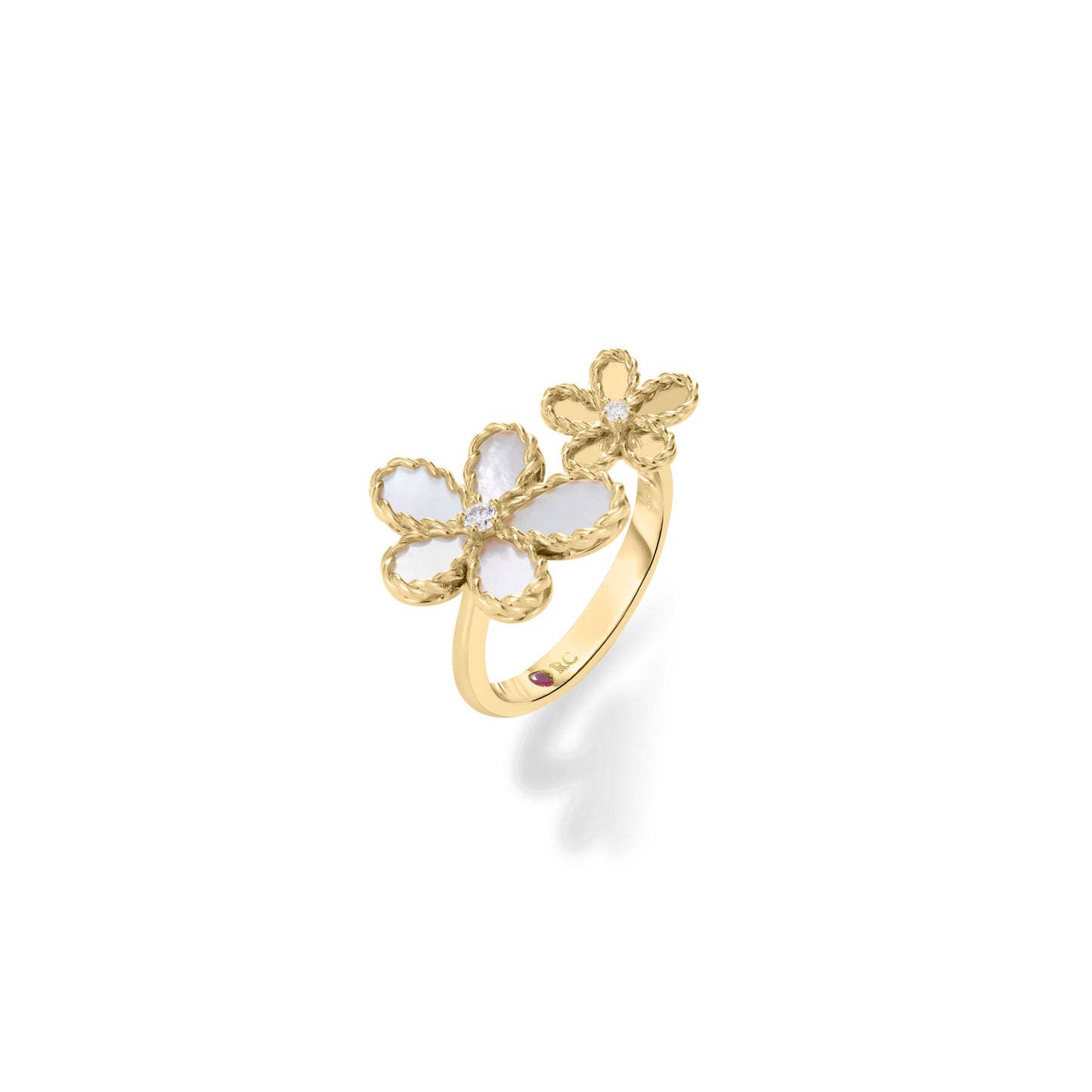 Jasmine Diamond and Pearl Ring
