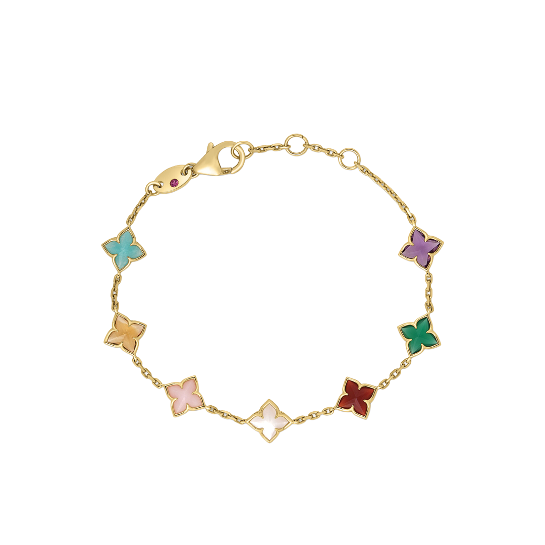 Venetian Mixed Stone Flower Station Bracelet
