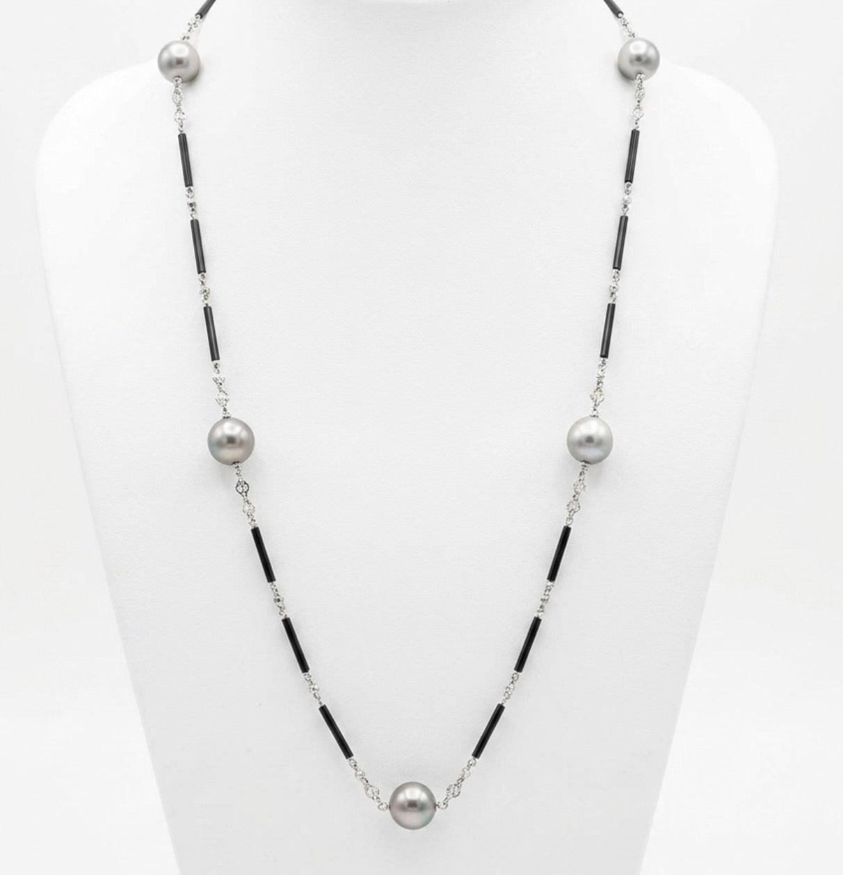Tahitian Pearl Station Necklace
