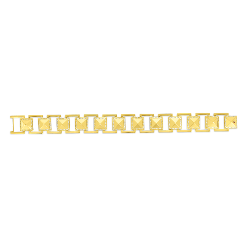 'Obelisco' Link Bracelet in 18K Yellow Gold