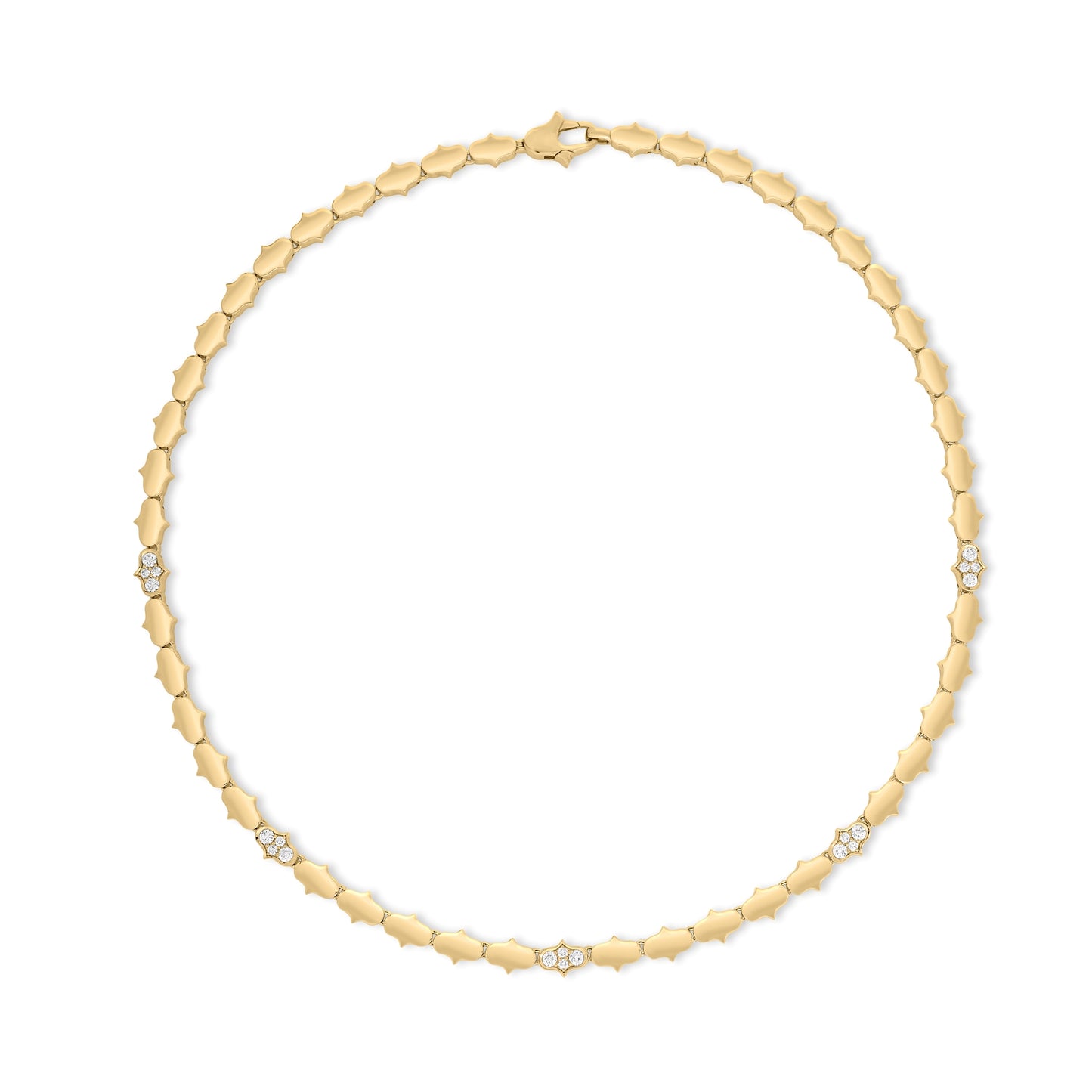 Cobra Diamond Collar Necklace
