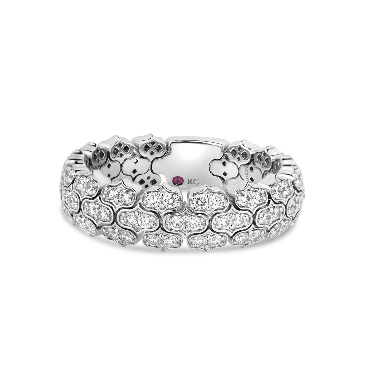 Cobra Narrow Pave Diamond Ring