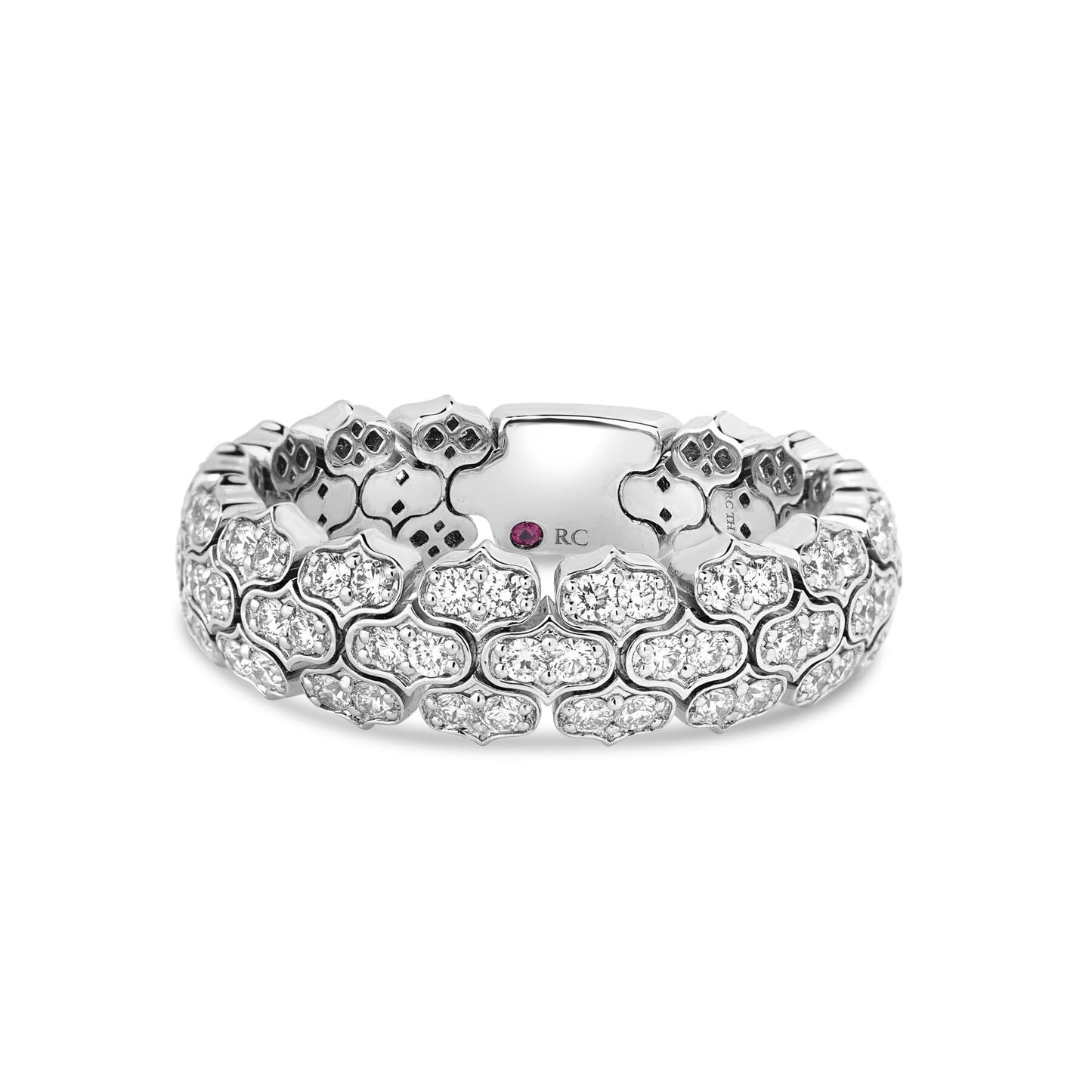 Cobra Narrow Pave Diamond Ring