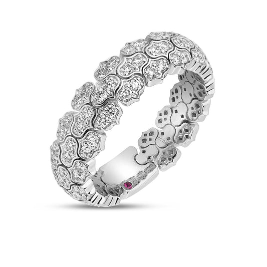 Cobra Narrow Pave Diamond Ring