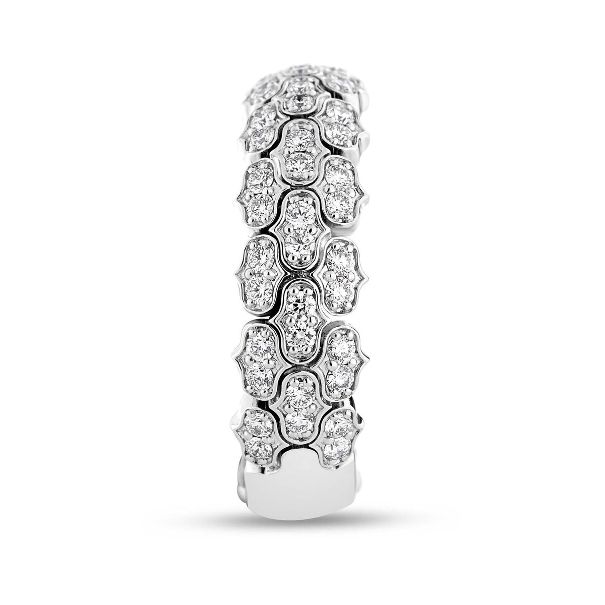 Cobra Narrow Pave Diamond Ring