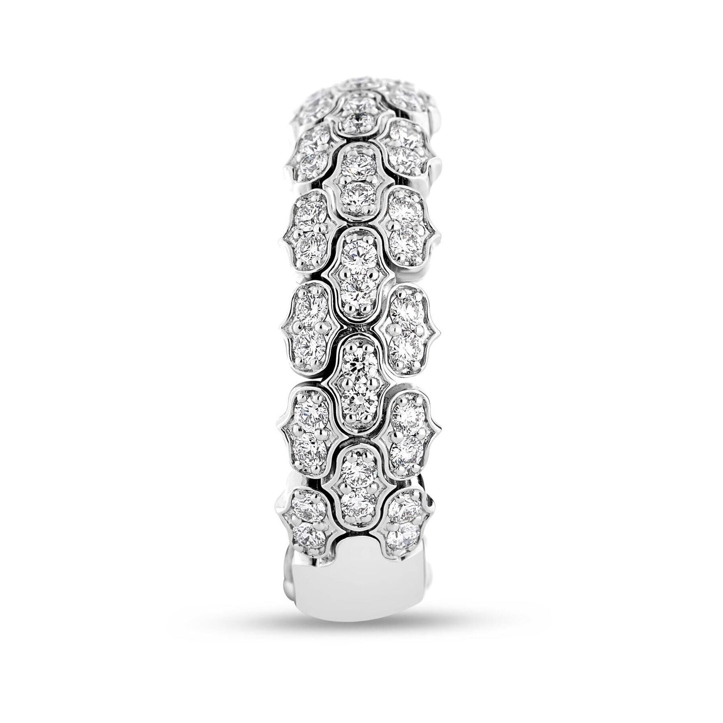 Cobra Narrow Pave Diamond Ring