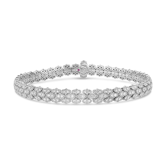 Cobra Narrow Pave Diamond Bracelet