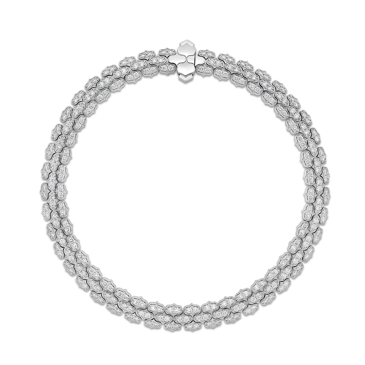 Cobra Narrow Pave Diamond Bracelet