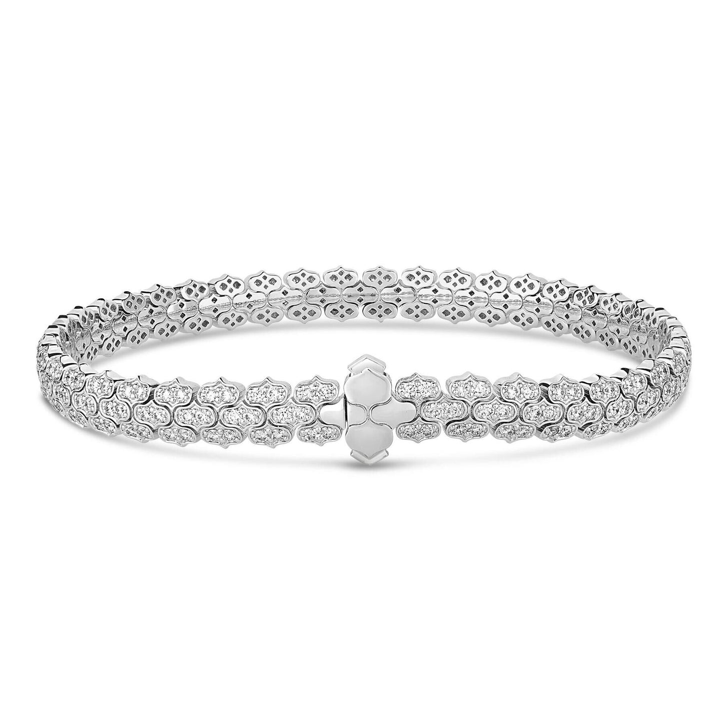 Cobra Narrow Pave Diamond Bracelet