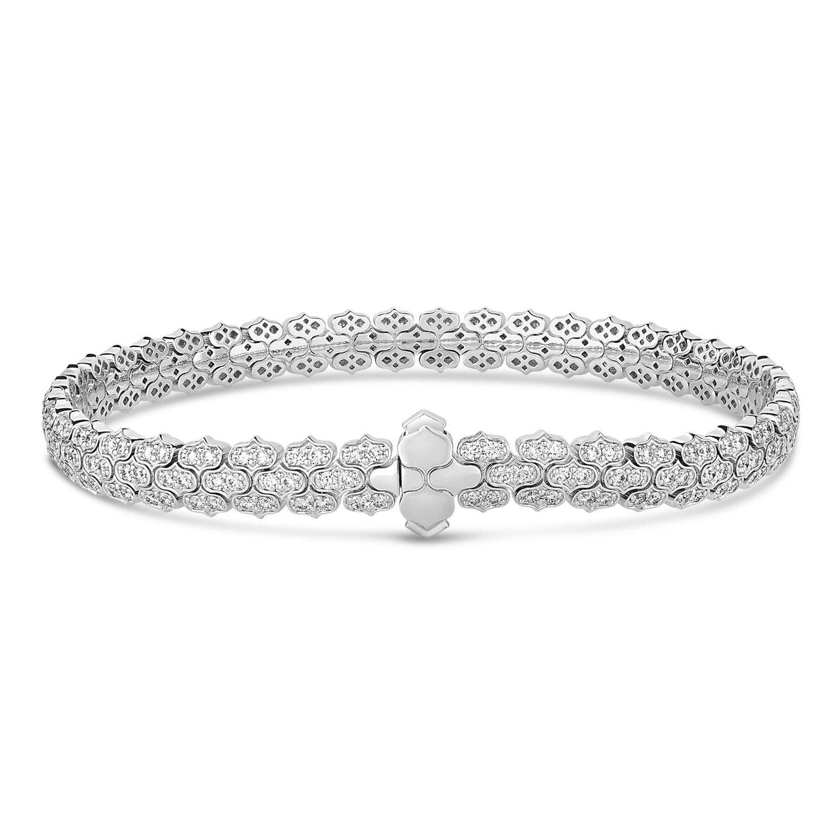Cobra Narrow Pave Diamond Bracelet