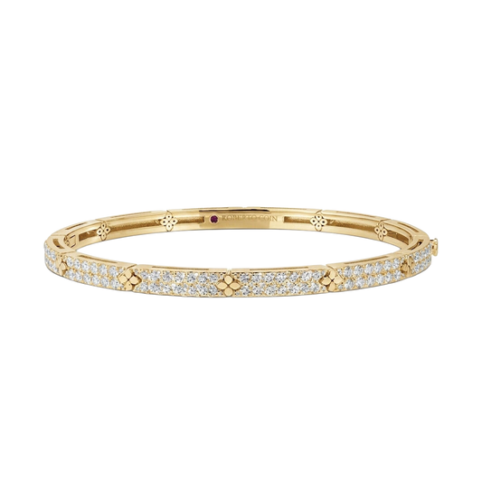 Love in Verona Narrow Flower Bracelet with Diamonds
