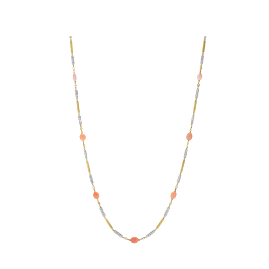 Conch Pearl and Diamond Necklace