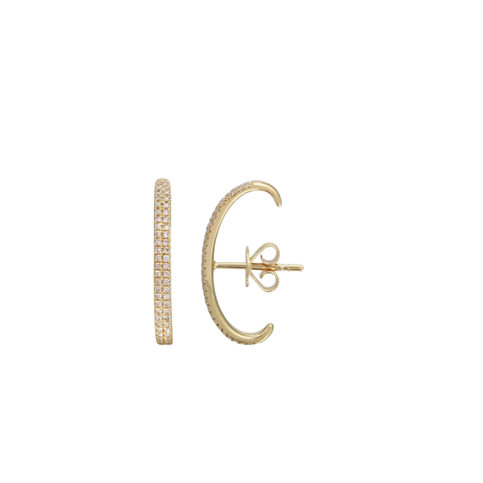 Suspender Cuff Earring with Diamonds