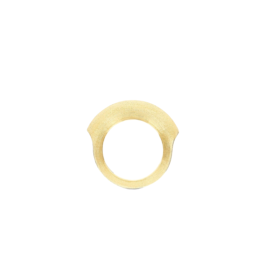 Hand Engraved Libera Aura Gold Ring