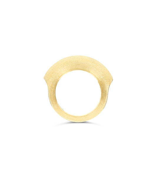 Hand Engraved Libera Aura Gold Ring