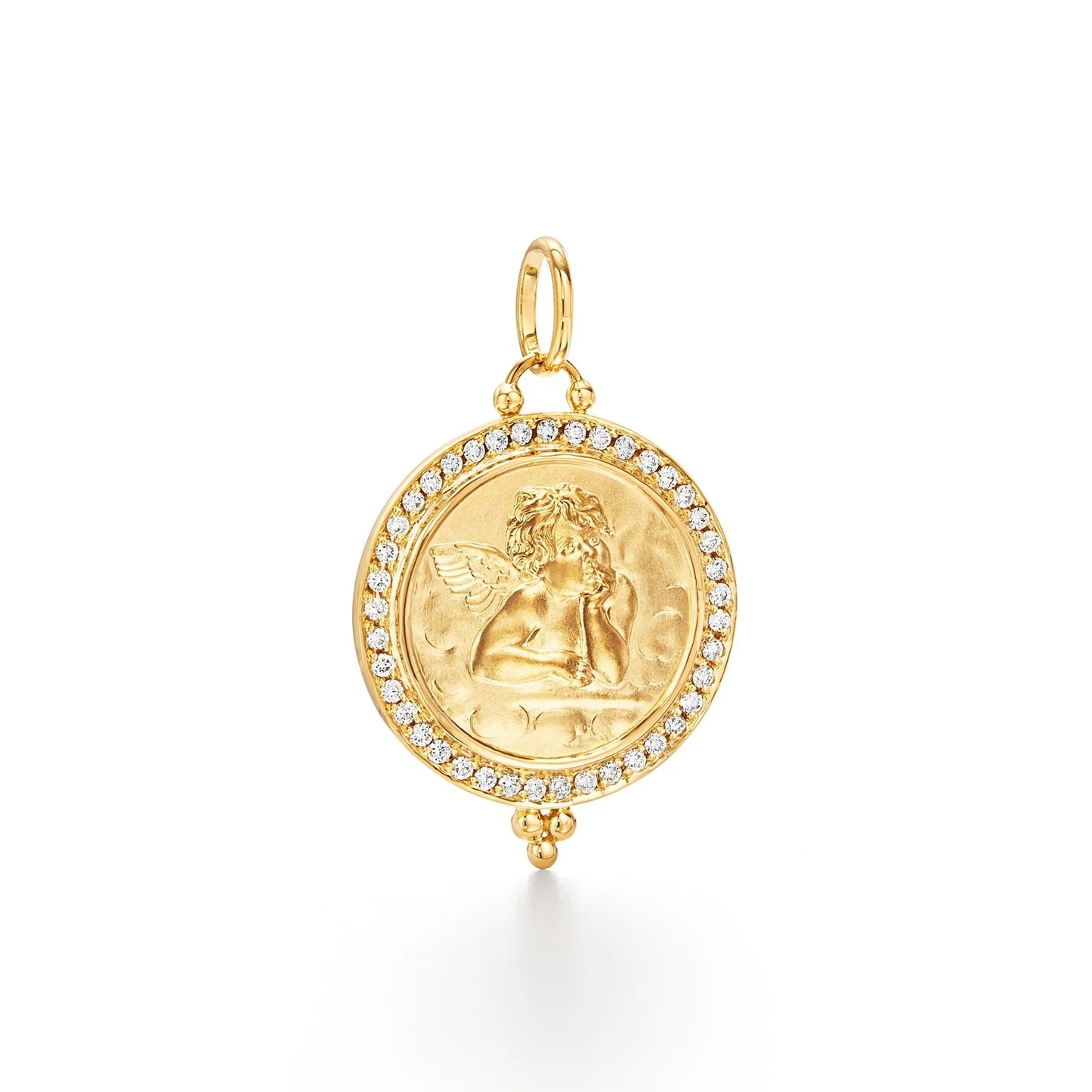 Angel Pendant with Diamond Halo