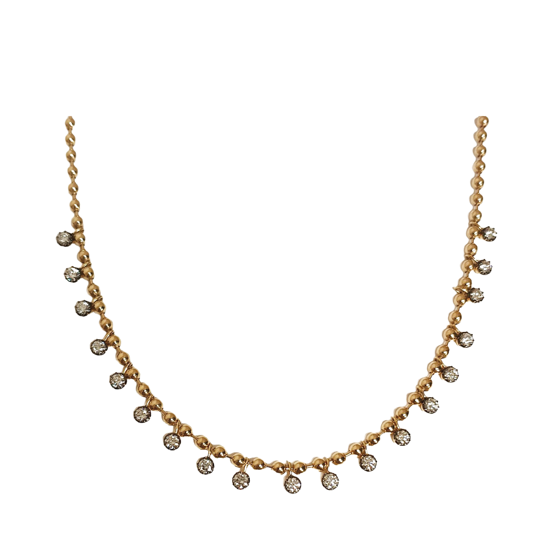 Diamond Fringe Necklace