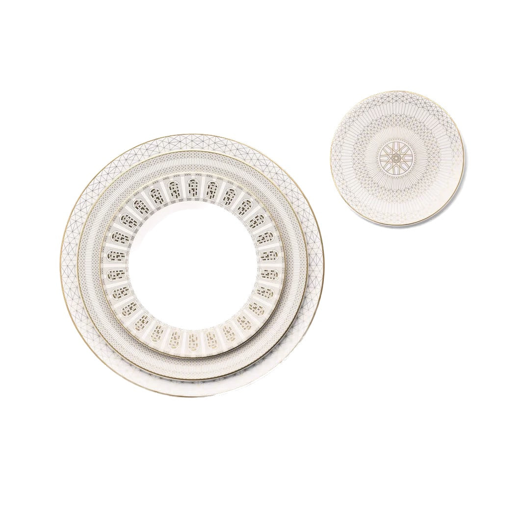 Baccarat Arcadia Gold Dessert Plates, Set of 2