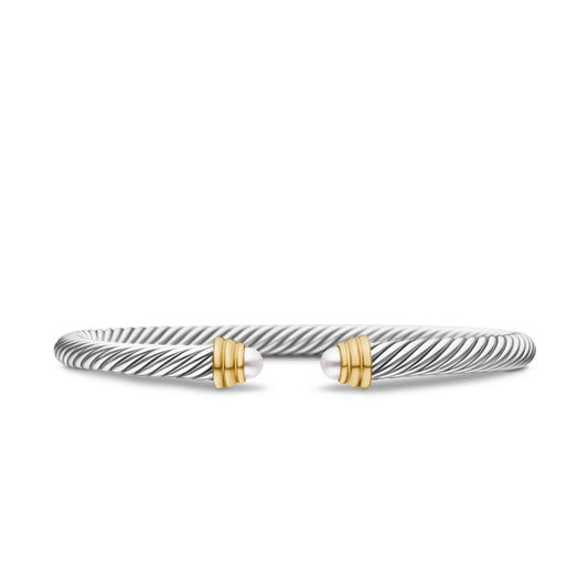 Cable Classics Bracelet with Pearls and Gold