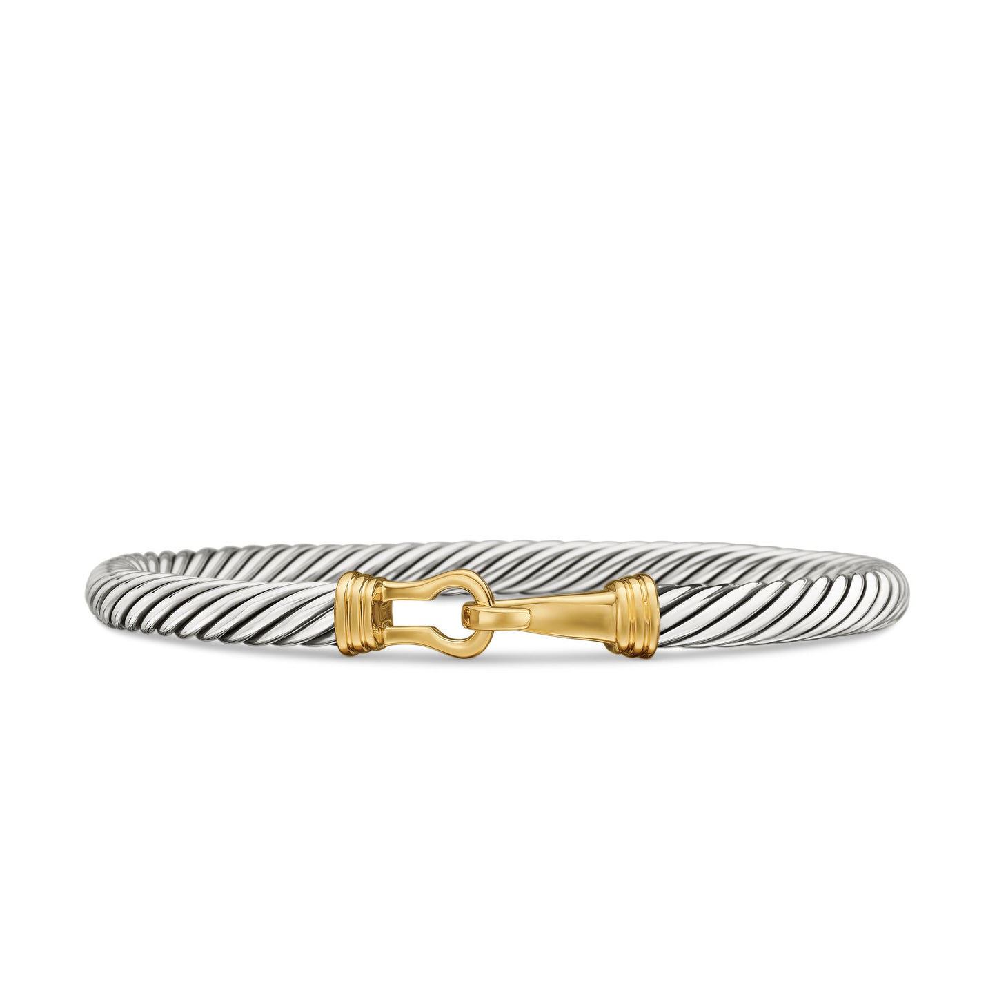 Cable Buckle Bracelet with Gold