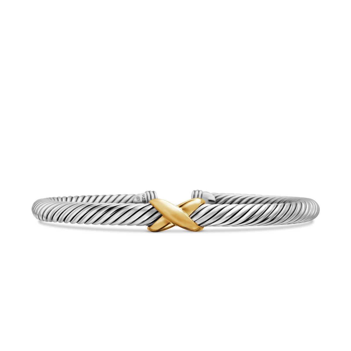 X Bracelet with Gold