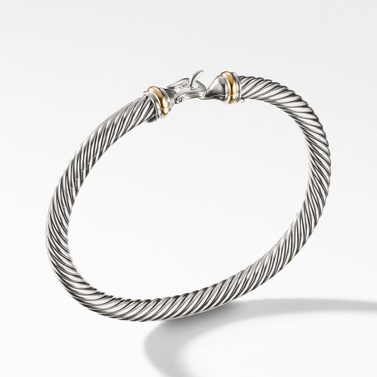Cable Buckle Bracelet with Gold