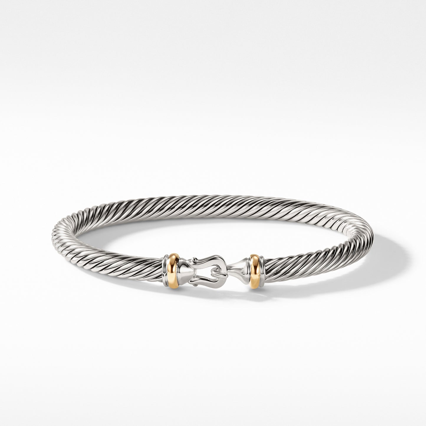 Cable Buckle Bracelet with Gold