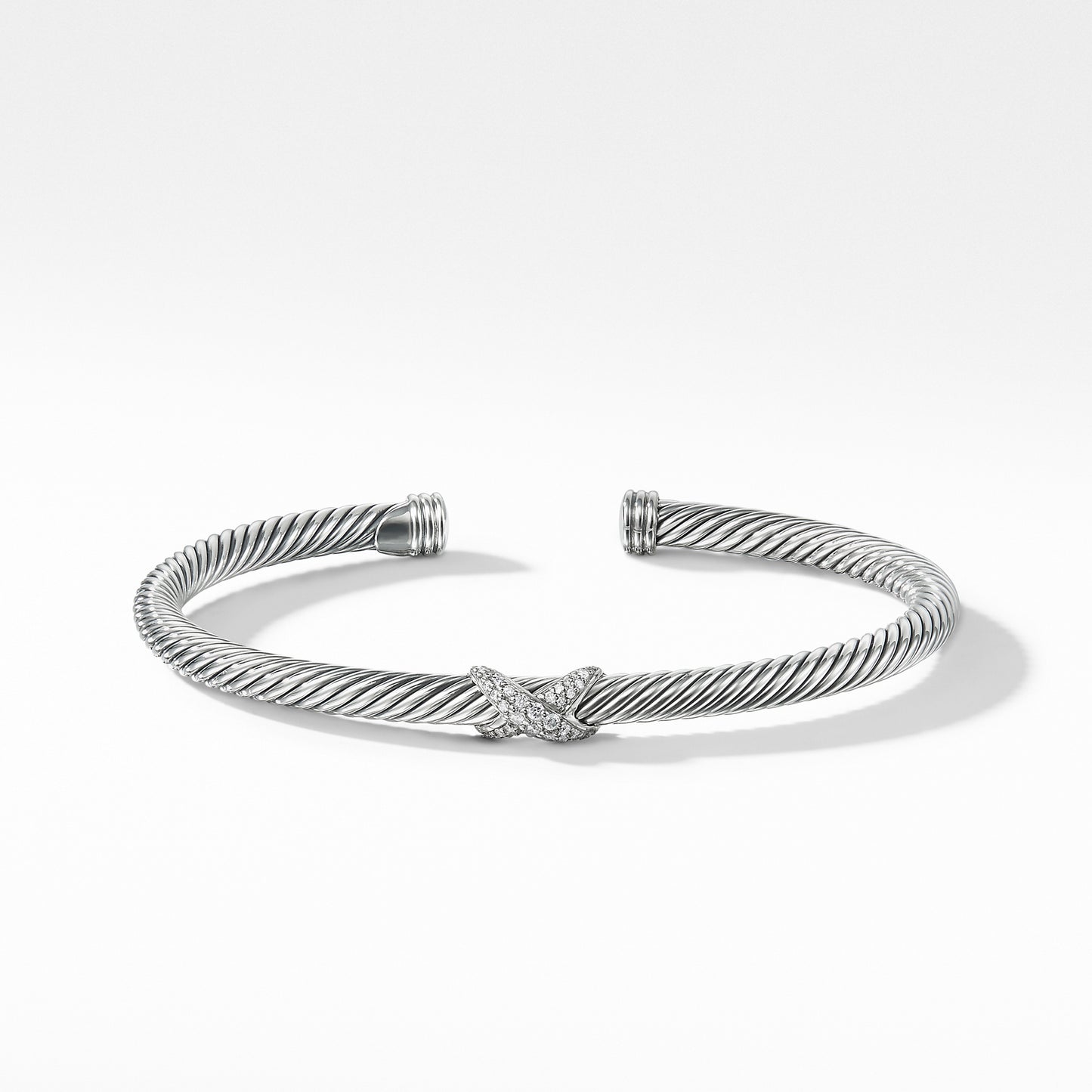 X Classic Cable Station Bracelet with Diamonds