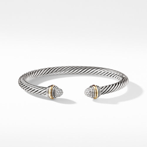 Cable Classics Collection® Bracelet with Diamonds and 14K Gold