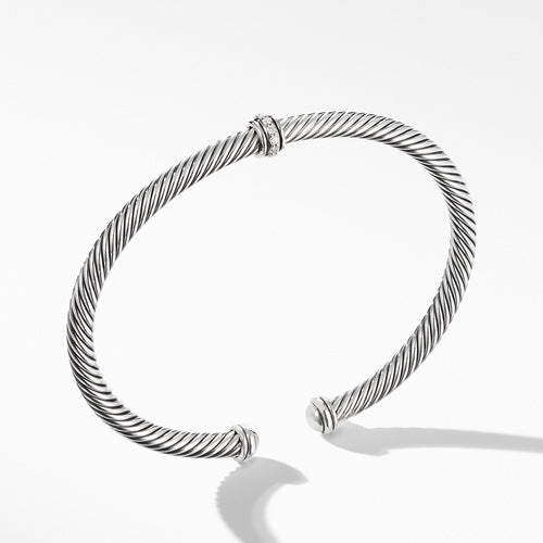 Cable Classic Center Station Bracelet with Diamonds