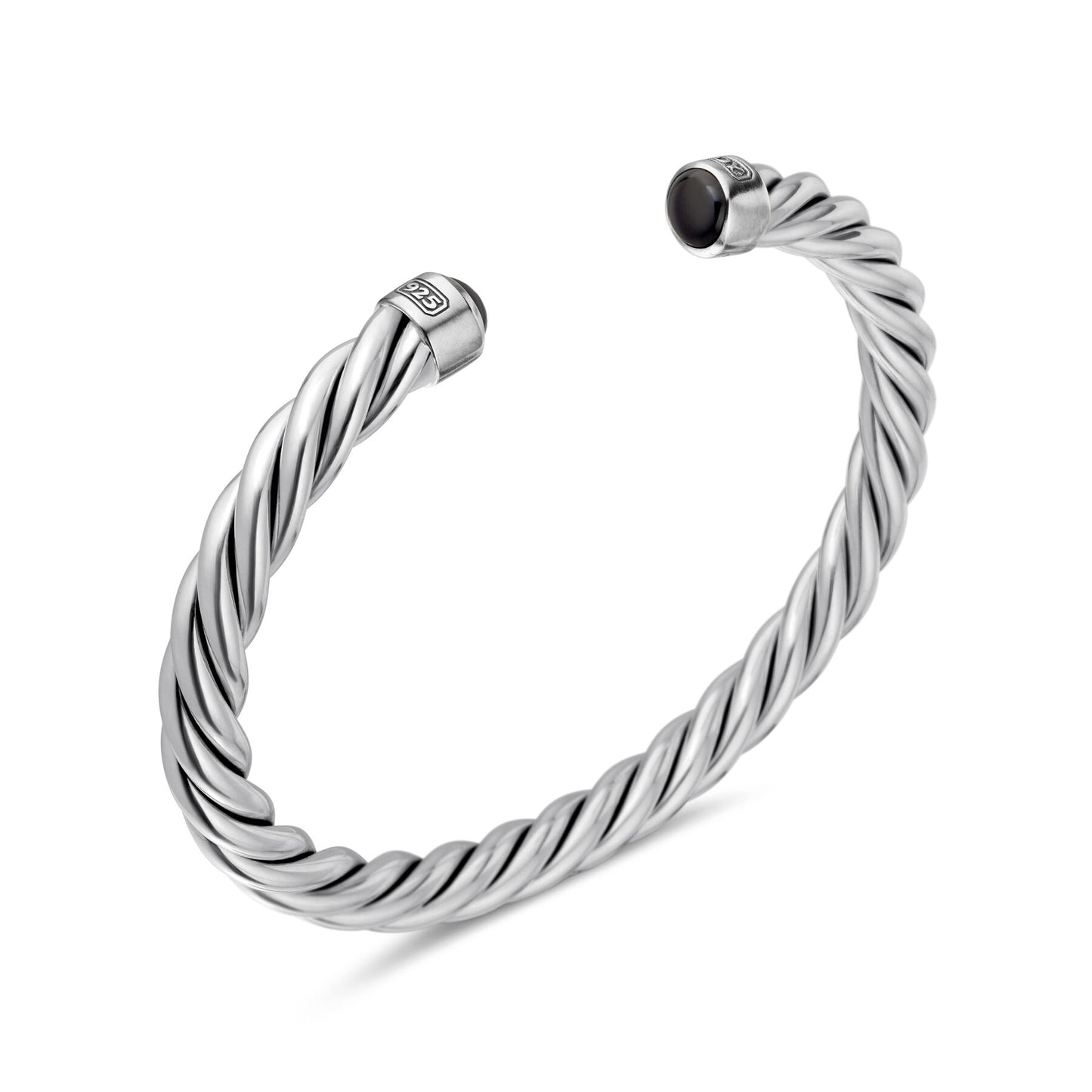 Cuff Bracelet with Black Onyx