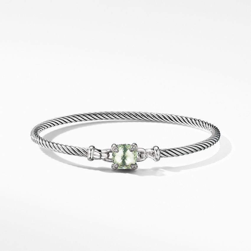 Chatelaine® Bracelet with Prasiolite and Diamonds