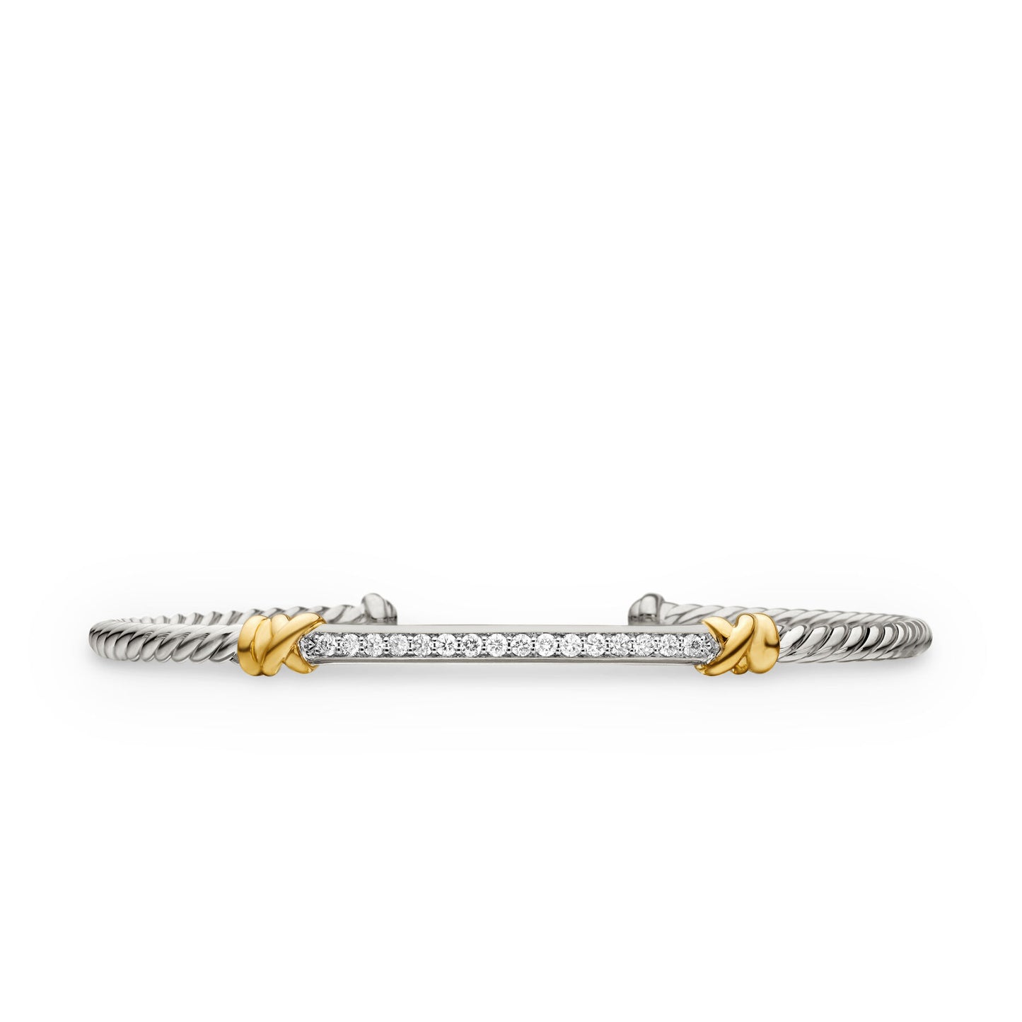 Petite Helena Two Station Wrap Bracelet with 18K Yellow Gold with Diamonds