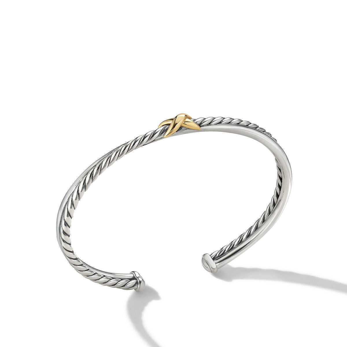 Petite X Center Station Bracelet with 18K Yellow Gold