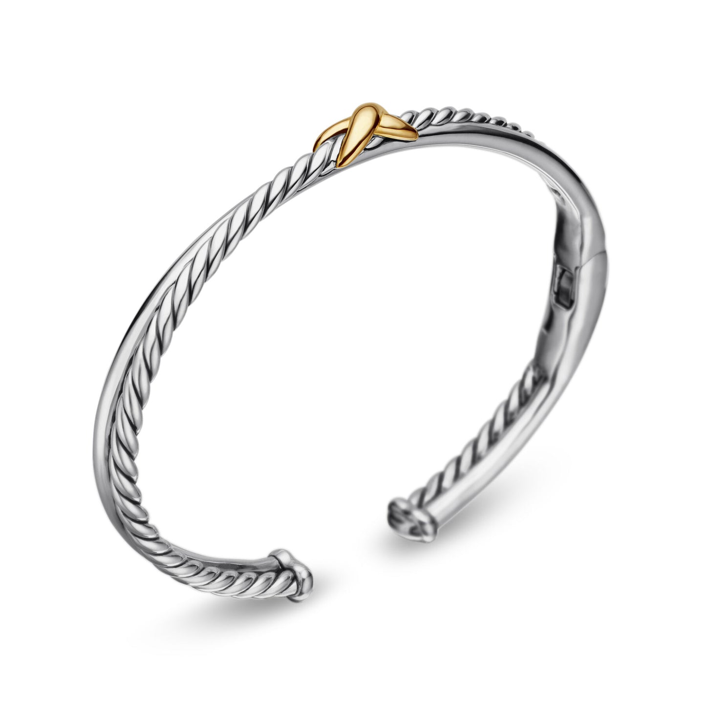 Petite X Center Station Bracelet with 18K Yellow Gold