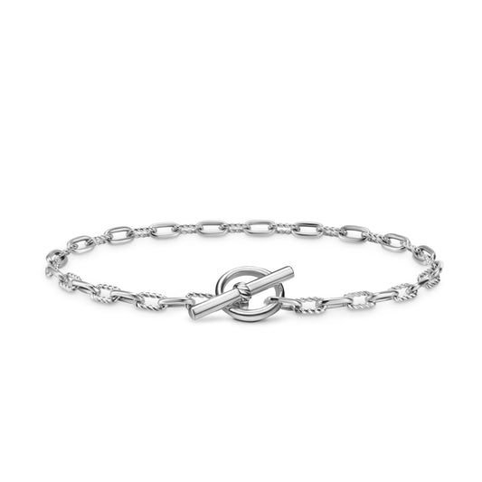 Sterling silver • • Bracelet, 3mm • Toggle clasp-