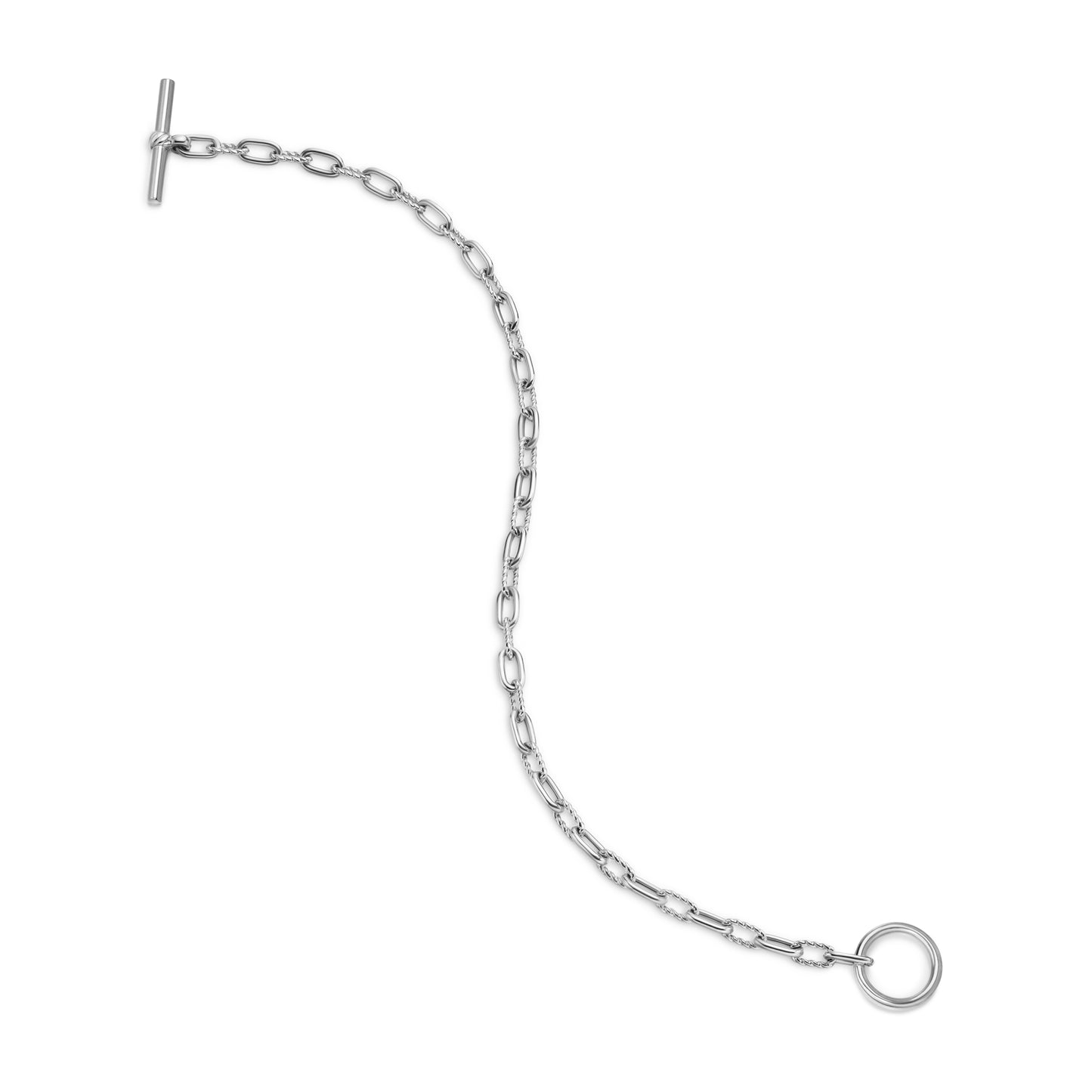 Sterling silver • • Bracelet, 3mm • Toggle clasp-
