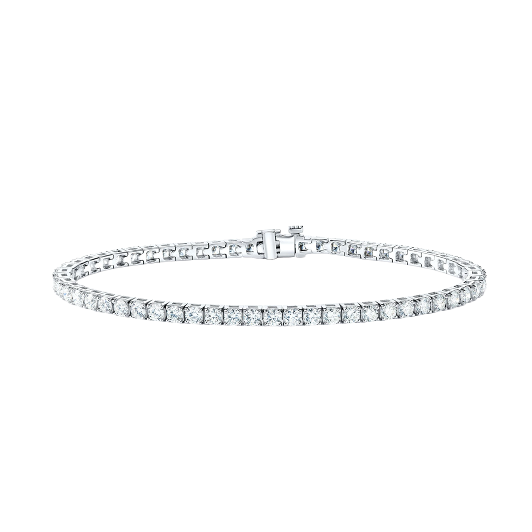 7" Tennis Bracelet in White Gold