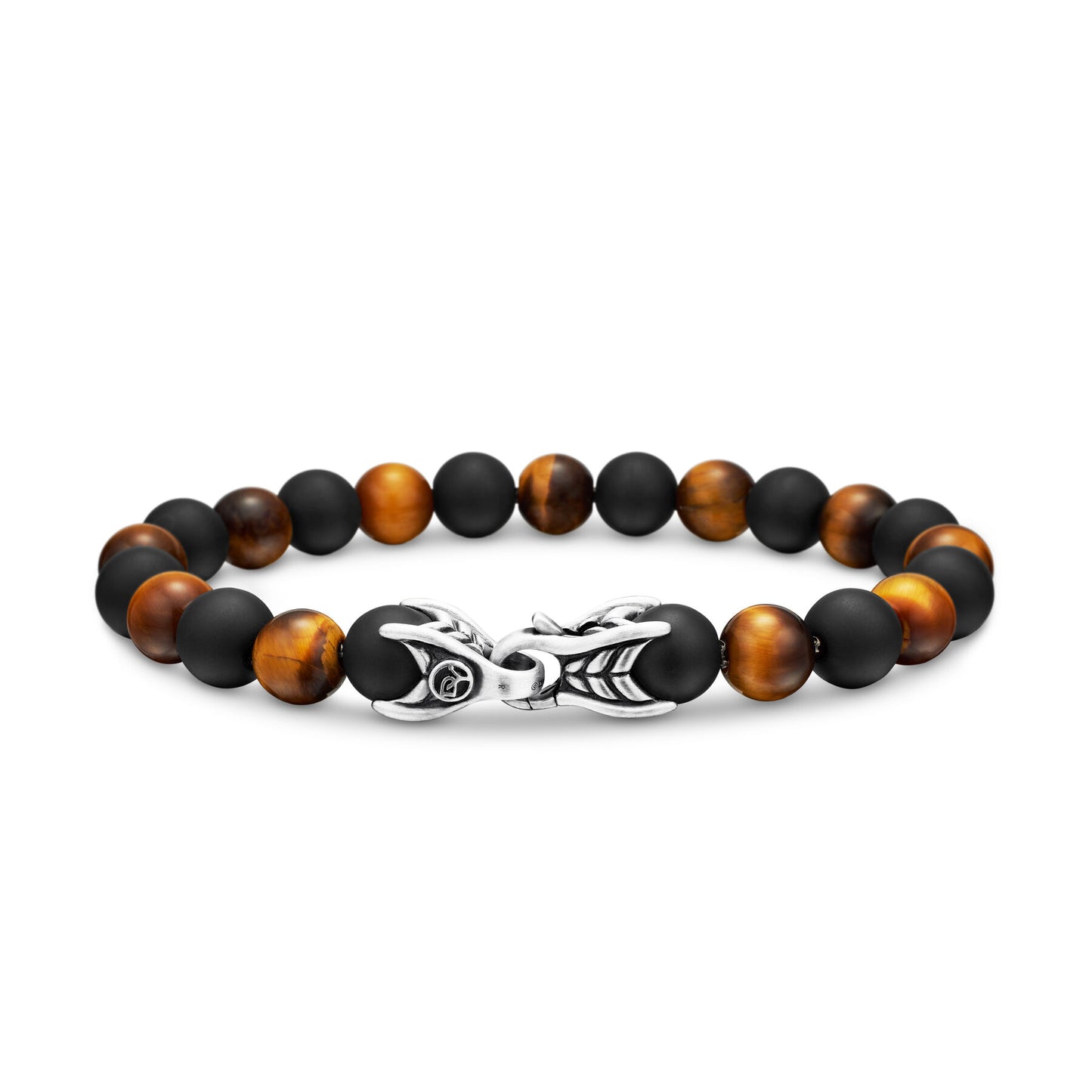 Spiritual Beads Bracelet with Tiger's Eye and Black Onyx