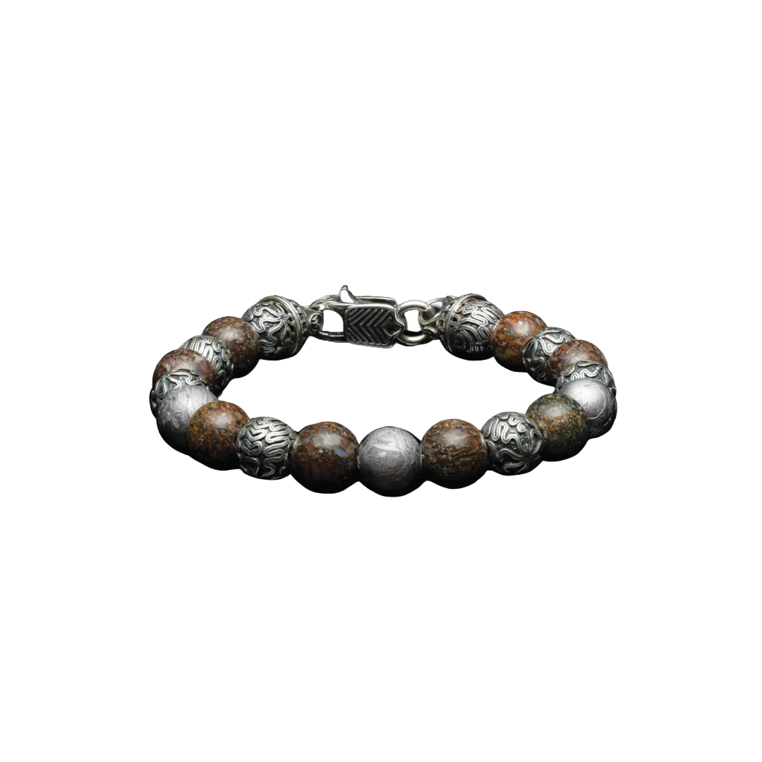 Impact Bracelet with Meteorite