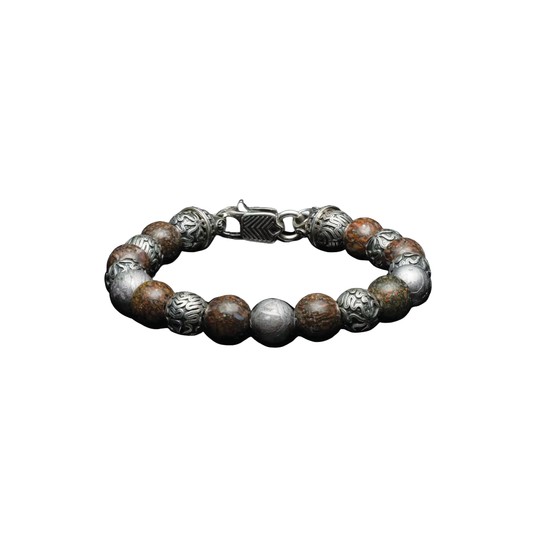 Impact Bracelet with Meteorite