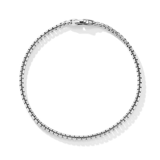 Box Chain Bracelet in Sterling Silver, 2.7mm